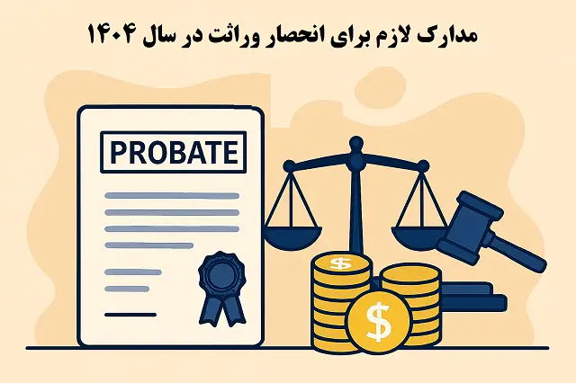 ⚖️ انحصار وراثت ۱۴۰۴ | مراحل و مدارک قانونی