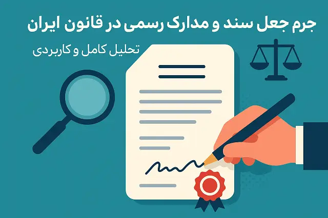 🧩 جعل سند و مدارک رسمی | بررسی کامل جرم و مجازات