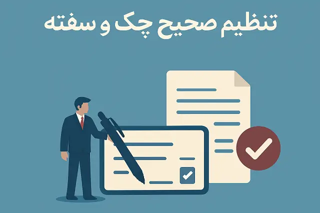 ✍️ تنظیم صحیح چک و سفته | نکات کلیدی برای جلوگیری از مشکل